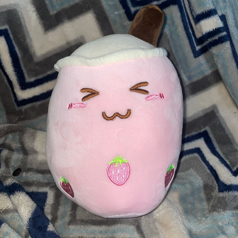 Strawberry Milk Tea Plushie